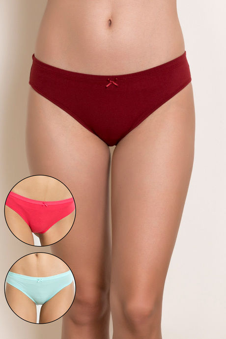 Buy Zivame Anti-Microbial Medium Rise Full Coverage Hipster Panty (Pack of  3) - Assorted at Rs.539 online