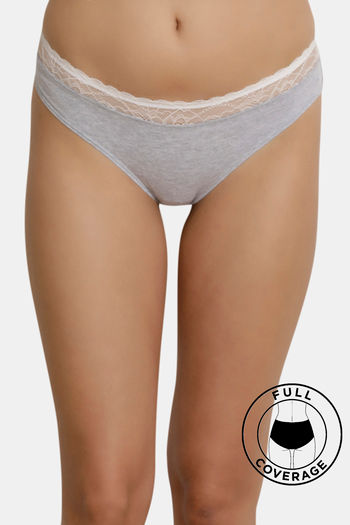 Buy Zivame Medium Rise Full Coverage Bikini Panty - Micro Chip at