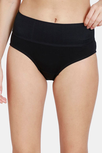 Buy Zivame Anti-Microbial High Rise Full Coverage Tummy Tucker Hipster  Panty (Pack of 2) - Assorted at Rs.699 online