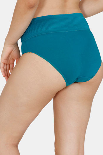 Buy Zivame Tummy Control Midwaist Hipster Panty - Blue at Rs.846