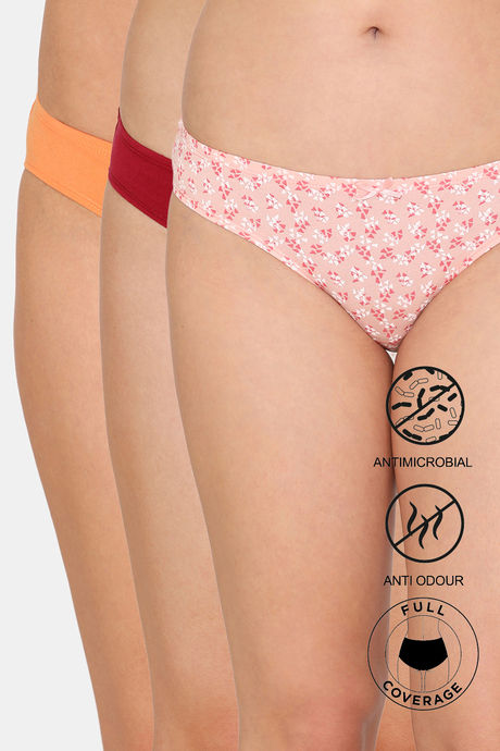 Buy Zivame Anti-Microbial Low Rise Full Coverage Bikini Panty