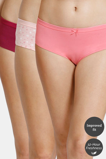 Buy Zivame Anti-Microbial Low Rise Full Coverage Hipster Panty