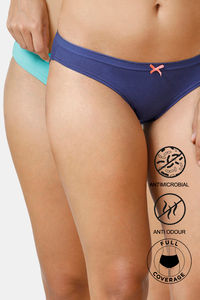 Buy Zivame Bikini Low Rise Anti-Microbial Panty (Pack of 2) - Assorted