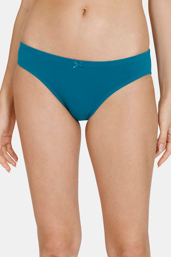Buy Zivame Anti-Microbial Low Rise Full Coverage Bikini Panty (Pack of 2) -  Assorted at Rs.454 online