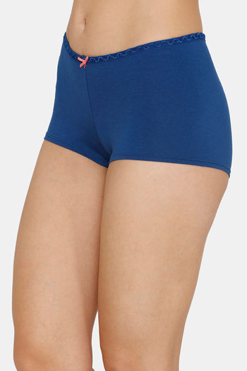 Buy Zivame Anti-Microbial Low Rise Full Coverage Boyshort Panty