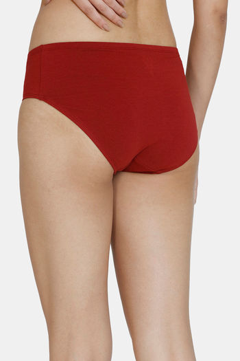 Buy Zivame Anti-Microbial Low Rise Full Coverage Hipster Panty (Pack of 3)  - Assorted at Rs.599 online