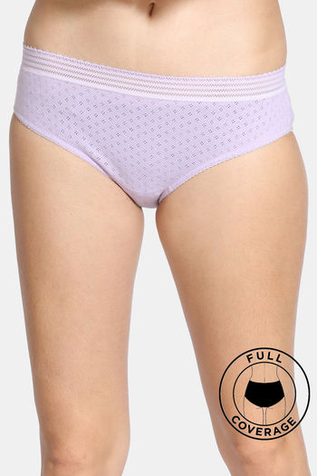 Buy Zivame Pointelle Low Rise Full Coverage Hipster Panty