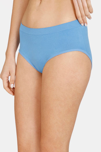 Buy Zivame Anti-Microbial High Rise Full Coverage Tummy Tucker Hipster Panty  (Pack of 2) - Assorted at Rs.315 online