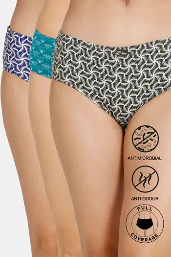 Buy Zivame Plush Mystique Low Rise Full Coverage Bikini Panty - Gibraltar  Sea at Rs.446 online