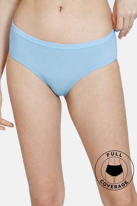 Buy Zivame Low Rise Full Coverage Hipster Panty - Dusk Blue at Rs