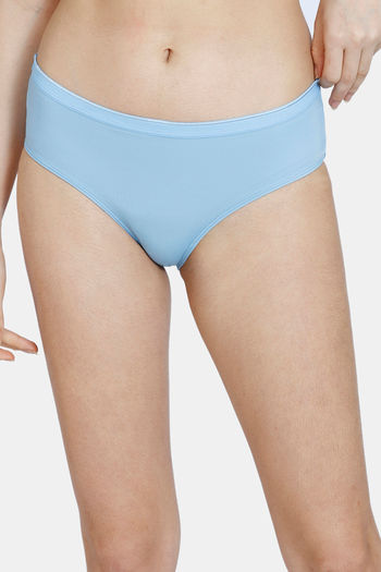 Buy Zivame Low Rise Full Coverage Hipster Panty - Dusk Blue