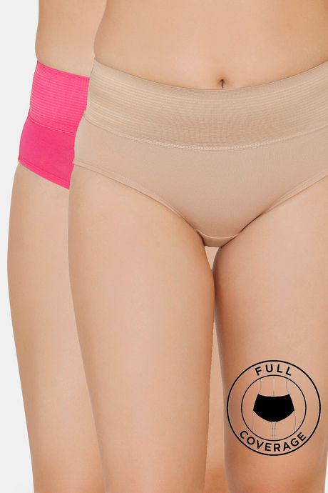 zivame Solid Womens Cotton Tummy Tucker Panties Hipster High Rise (Pack of  2) at Rs 170/piece in Coimbatore