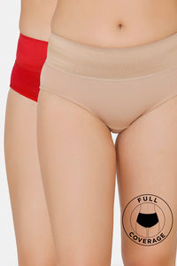 Buy Zivame (Pack of 2) Tummy Tucker Hipster High Rise Panty - Tomato Roebuck