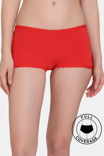 Buy N-Gal Womens 4 Way Cotton Lycra Lingerie Underwear Boyshort Panty -  White (XXL) Online