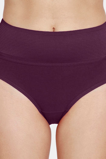 Buy Zivame Anti-Microbial High Rise Full Coverage Tummy Tucker Hipster Panty  (Pack of 2) - Assorted at Rs.596 online