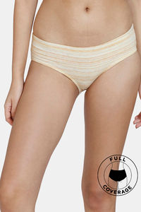 Buy Zivame Lounge-rie-Love Low Rise Full Coverage Hipster Panty - Samoan Sun