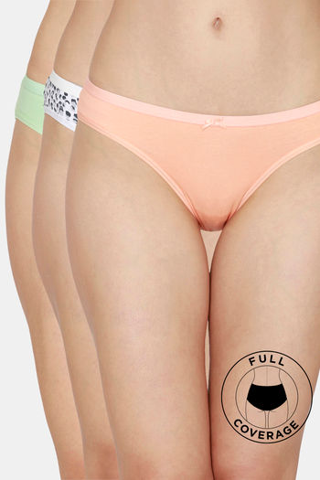 Buy Zivame Low Rise Full Coverage Bikini Panty - Abundant Green at Rs.254  online