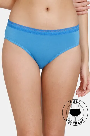 Buy Zivame Low Rise Full Coverage Bikini Panty - French Blue at Rs.284  online