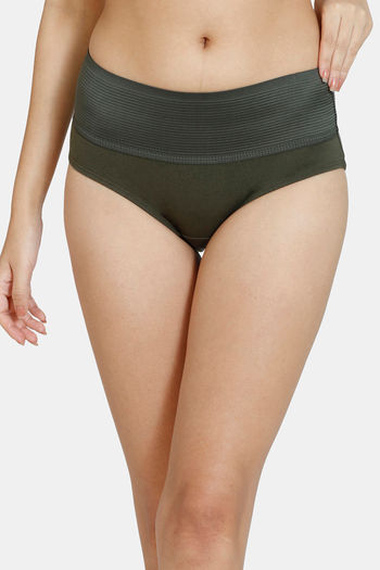 Buy Zivame Anti-Microbial High Rise Full Coverage Tummy Tucker Hipster  Panty (Pack of 2) - Assorted at Rs.524 online