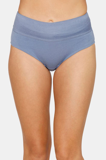 Buy Zivame Anti-Microbial High Rise Full Coverage Tummy Tucker Hipster Panty  (Pack of 2) - Assorted at Rs.699 online