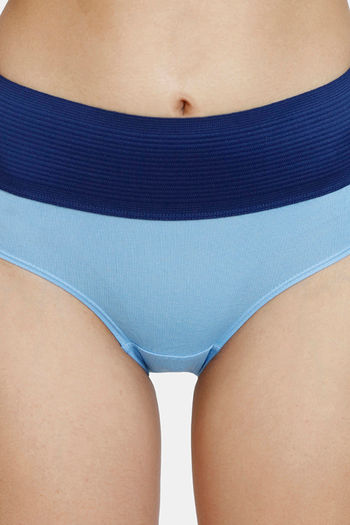 Buy Zivame Anti-Microbial High Rise Full Coverage Tummy Tucker Hipster Panty  (Pack of 2) - Assorted at Rs.350 online