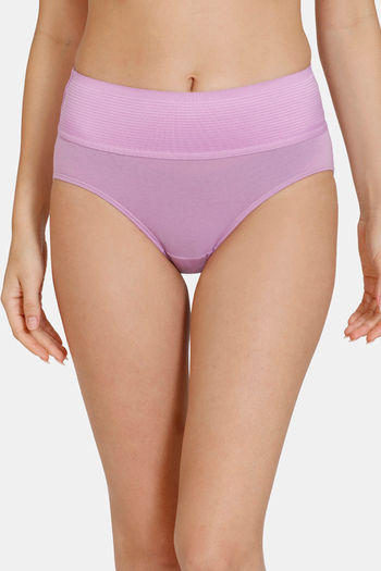 Buy Zivame High Rise Full Coverage Anti-Microbial Tummy Tucker Hipster Panty  (Pack of 2) - Assorted at Rs.699 online