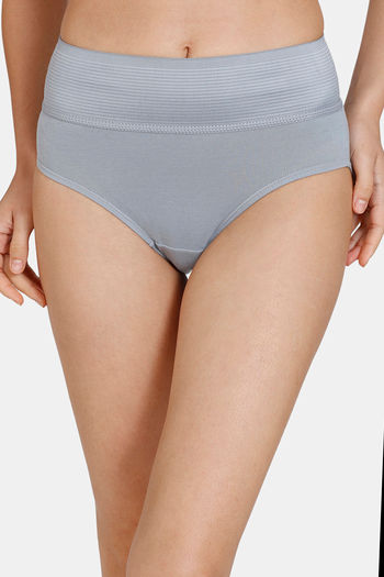 Buy Zivame High Rise Full Coverage Tummy Tucker Hipster Panty (Pack of 2) -  Assorted (L) online
