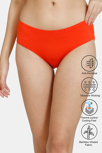 Buy Zivame Natural Collective Low Rise Full Coverage Hipster Panty - Grenadine