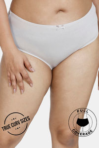 Buy Zivame True Curv Medium Rise Full Coverage Hipster Panty - Ashes Of Roses