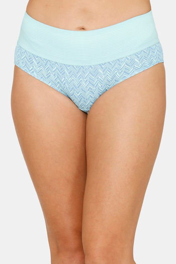 Zivame Anti-Microbial High Rise Full Coverage Tummy Tucker Hipster Panty  (Pack of 2) - Assorted