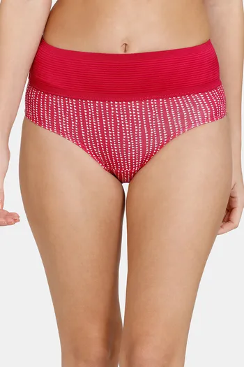Buy Zivame Anti-Microbial High Rise Full Coverage Tummy Tucker Hipster Panty  (Pack of 2) - Assorted at Rs.524 online