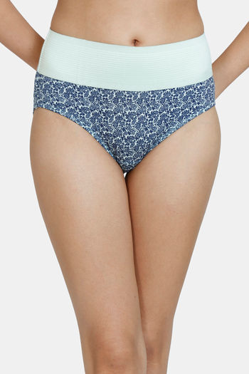 Buy Zivame Anti-Microbial High Rise Full Coverage Tummy Tucker Hipster Panty  (Pack of 2) - Assorted at Rs.245 online