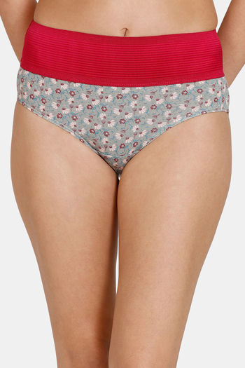 Buy Zivame Blue Floral Print Tummy Tucker Hipster Panty - Pack of 2 for  Women Online @ Tata CLiQ