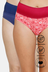Buy Zivame Anti-Microbial High Rise Full Coverage Tummy Tucker Hipster  Panty (Pack of 2) - Assorted at Rs.315 online