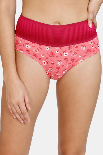 Buy Zivame Anti-Microbial High Rise Full Coverage Tummy Tucker Hipster Panty  (Pack of 2) - Assorted at Rs.245 online