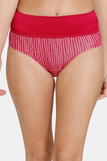 Buy Zivame High Rise Full Coverage Tummy Tucker Hipster Panty (Pack of 2) -  Assorted (L) online