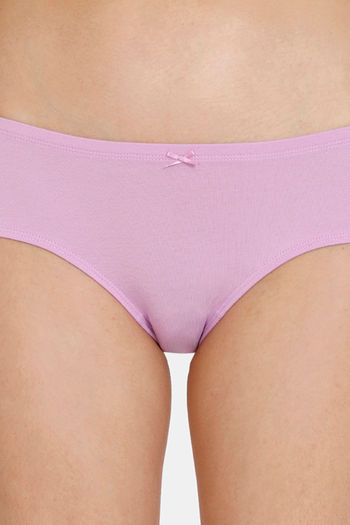 Buy Zivame Anti-Microbial Low Rise Full Coverage Hipster Panty (Pack of 3)  - Assorted at Rs.799 online