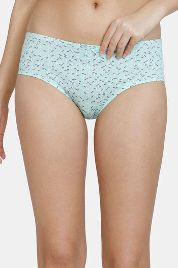 Buy Zivame Anti-Microbial Low Rise Full Coverage Hipster Panty (Pack of 3)  - Assorted at Rs.384 online