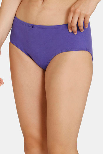 Buy Zivame Anti-Microbial Low Rise Full Coverage Hipster Panty (Pack of 3)  - Assorted at Rs.599 online