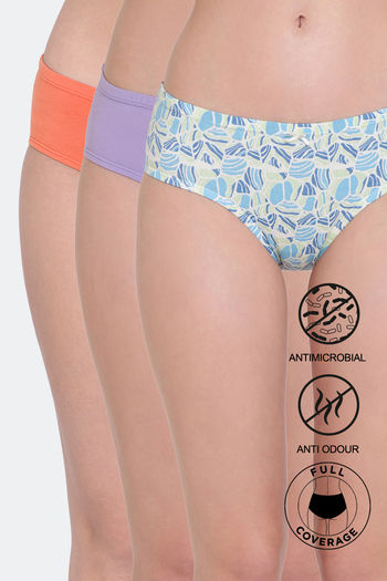 Buy Zivame Anti-Microbial Low Rise Full Coverage Hipster Panty