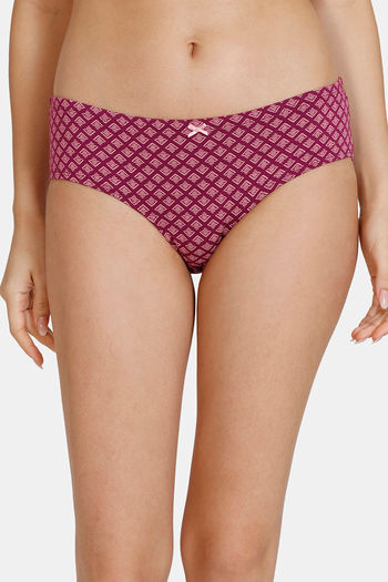 Buy Zivame Anti-Microbial Low Rise Full Coverage Hipster Panty (Pack of 3)  - Assorted at Rs.384 online