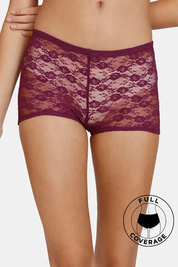 Lace Boyshort Panties for Women Soft Breathable Sexy Boy Short Underwear  Pack of 7,Assorted Different Lace Pattern and Color : : Clothing