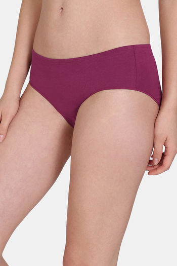 Buy Zivame Low Rise Full Coverage No Visible Panty Line Hipster -  Elderberry at Rs.445 online