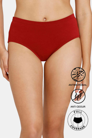 Buy Zivame Girls Anti-Microbial Medium Rise Full Coverage Hipster Panty  (Pack of 2) - Assorted at Rs.250 online