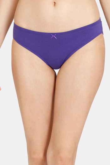 Buy Zivame Anti-Microbial Low Rise Full Coverage Hipster Panty (Pack of 3)  - Assorted at Rs.599 online