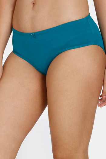 Buy Zivame Anti-Microbial Low Rise Full Coverage Hipster Panty (Pack of 3)  - Assorted at Rs.599 online