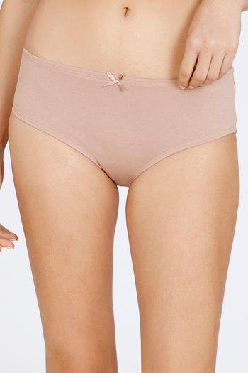 Buy Zivame Low Rise Full Coverage No Visible Panty Line Hipster (Pack of 2)  - Assorted at Rs.895 online