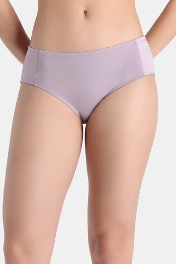 Buy Zivame Shimmering Secrets Low Rise Full Coverage Hipster Panty - Elderberry