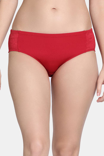 Buy Zivame Shimmering Secrets Low Rise Full Coverage Hipster Panty - Emboldened