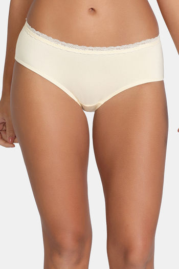 Buy Zivame Dreamcatcher Low Rise Full Coverage Hipster Panty - ECRU
